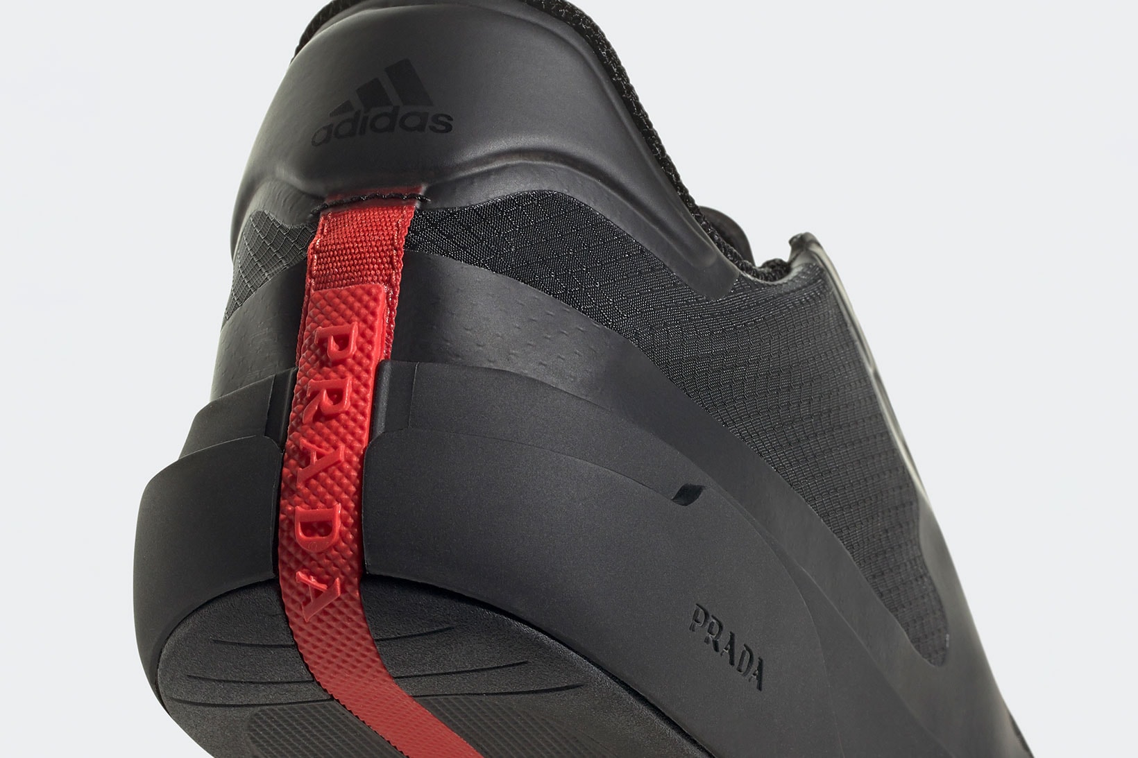 Prada adidas A+P LUNA ROSSA 21 Collaboration Core Black Heel Details