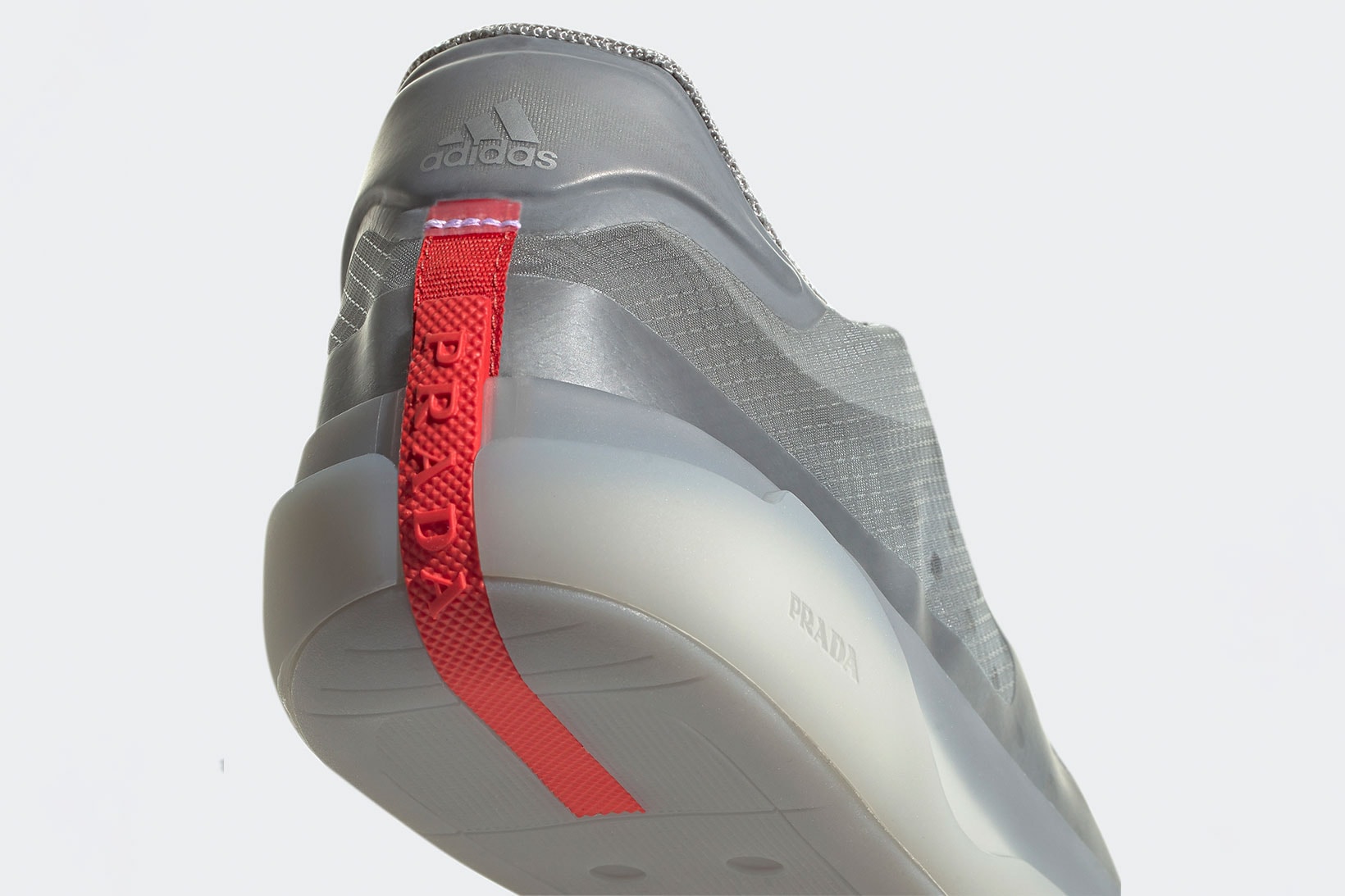 Prada adidas A+P LUNA ROSSA 21 Collaboration Gray Silver Heel