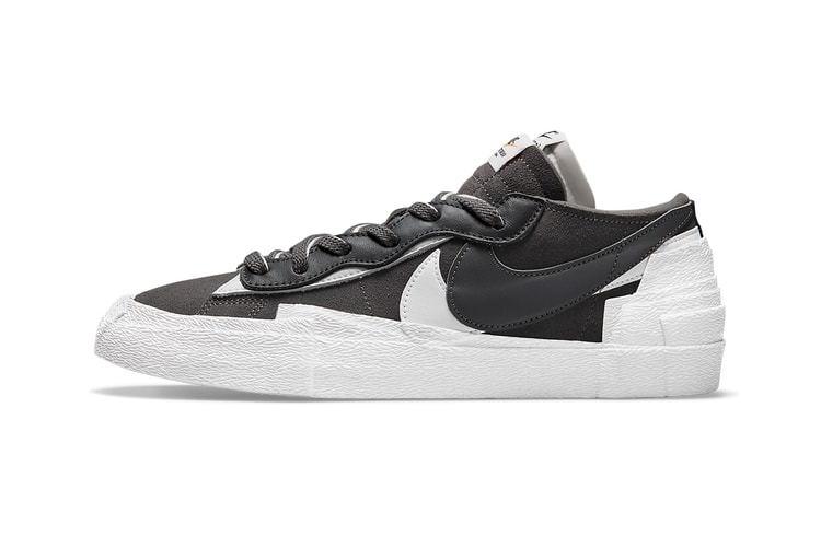 Take an Official Look at sacai x Nike's Blazer Low in "Iron Grey"