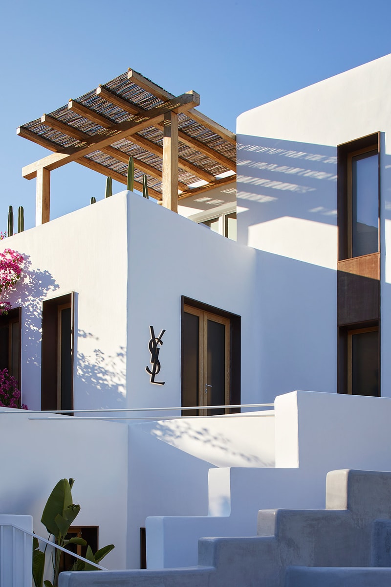 Saint Laurent Mykonos Greece Store Stairs White