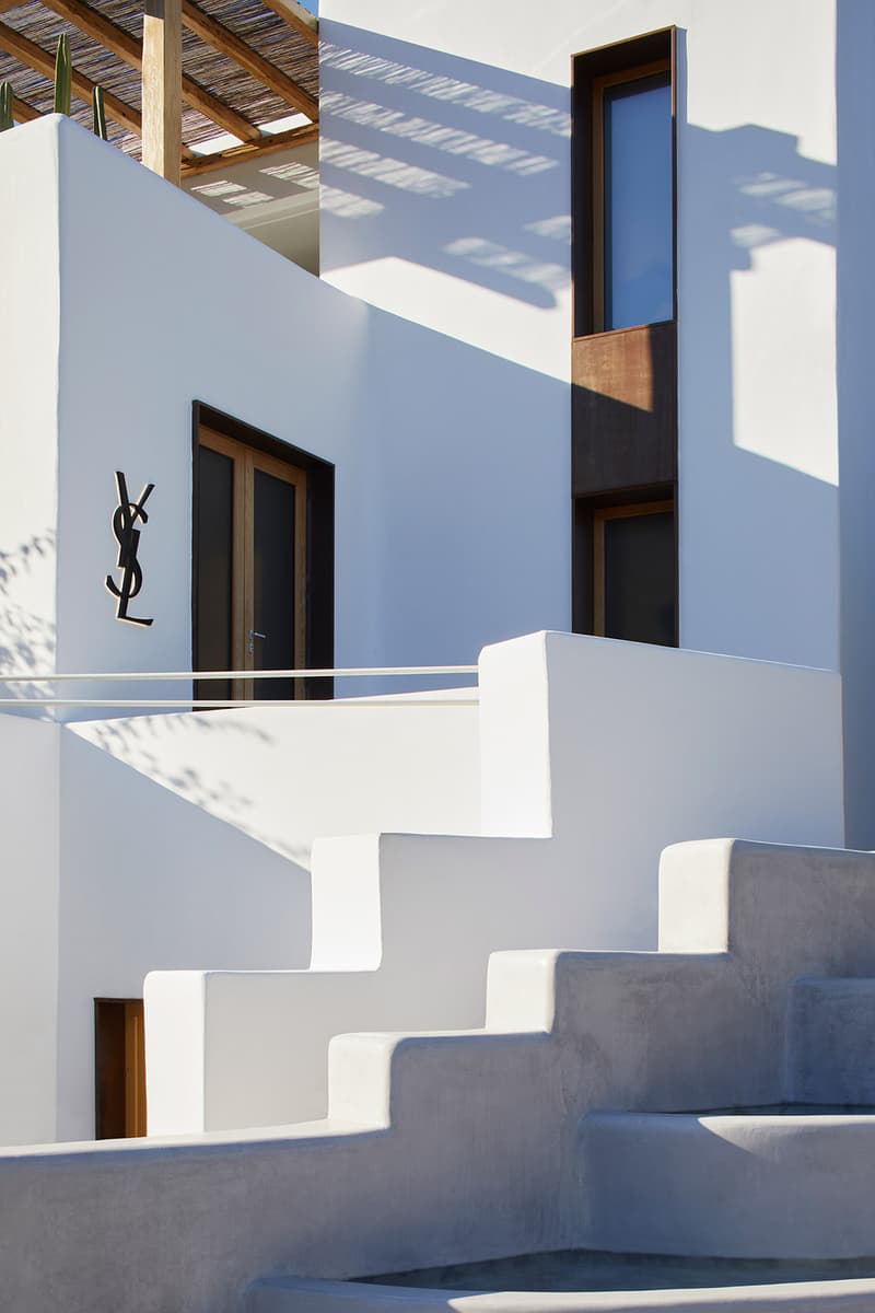 Saint Laurent Mykonos Greece Store Stairs White