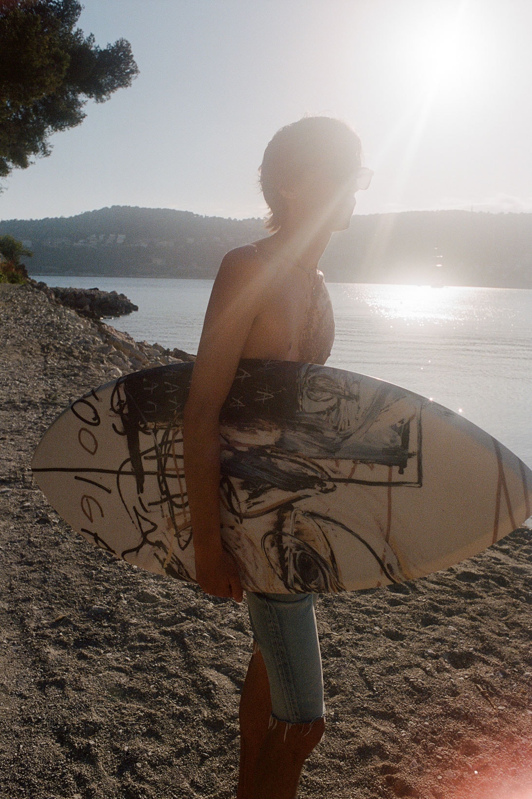 Jean-Michel Basquiat Saint Laurent Rive Droite Anthony Vaccarello Surfing Board Beach