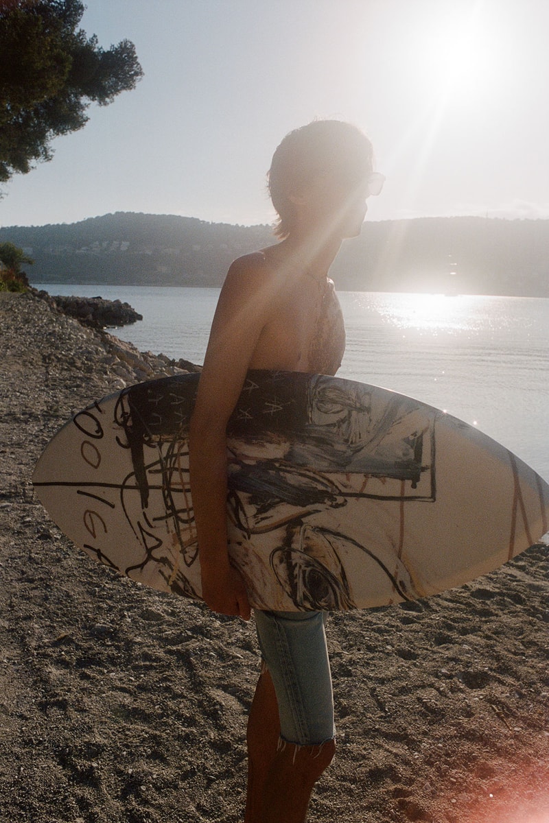 Jean-Michel Basquiat Saint Laurent Rive Droite Anthony Vaccarello Surfing Board Beach