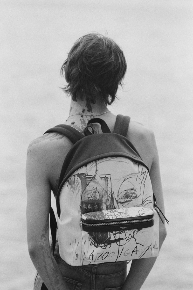 Jean-Michel Basquiat Saint Laurent Rive Droite Anthony Vaccarello Backpack