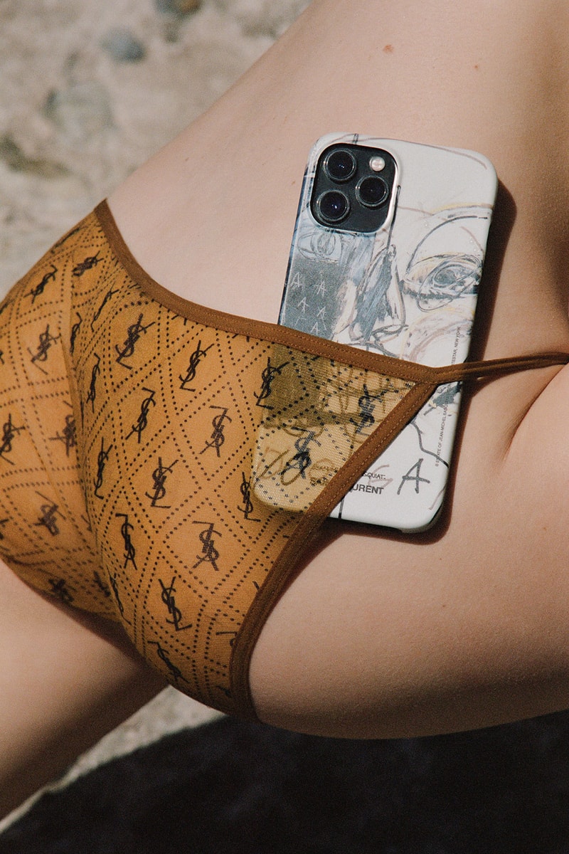 Jean-Michel Basquiat Saint Laurent Rive Droite Anthony Vaccarello Underwear Panties Phone Case