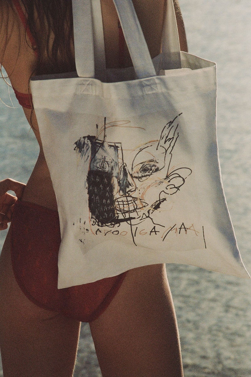 Jean-Michel Basquiat Saint Laurent Rive Droite Anthony Vaccarello Tote Bag