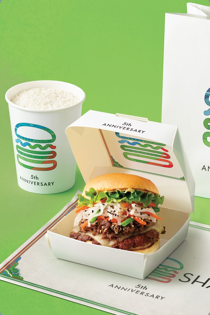 shake shack south korea 5th anniversary bulgogi burger makgeolli shake set