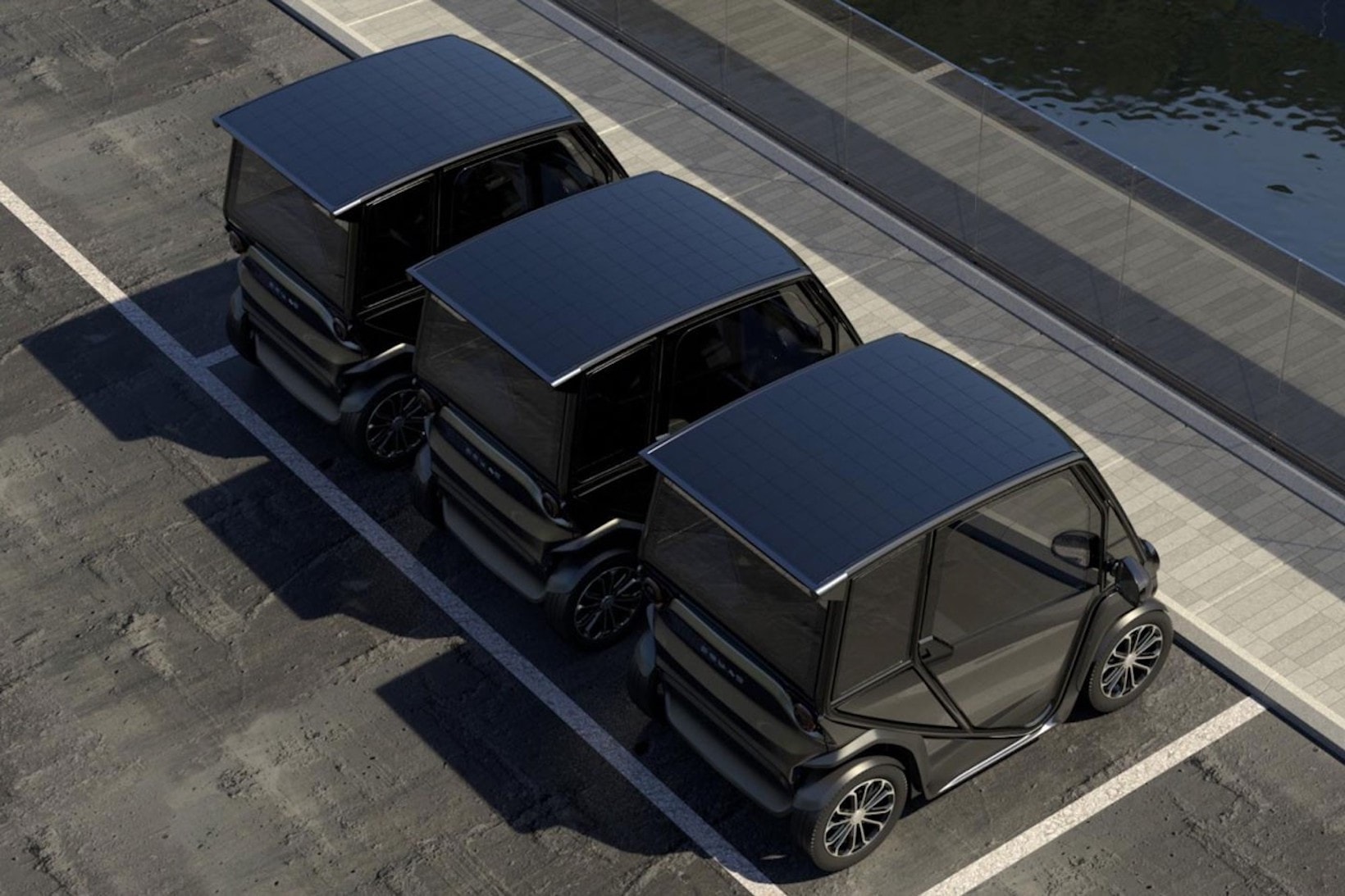 squad mobility solar powered electric city car vehicle
