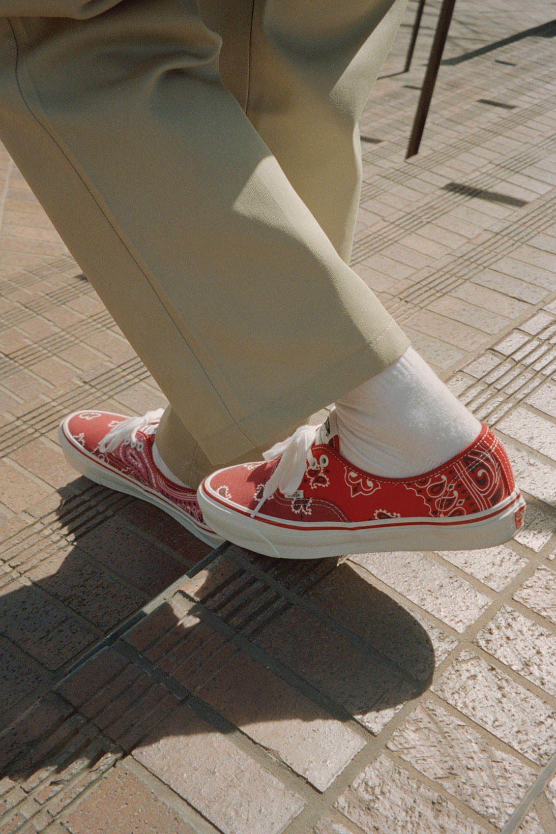 Vault by Vans Bedwin & The Heartbreakers Collaboration Authentic LX Red Sneakers