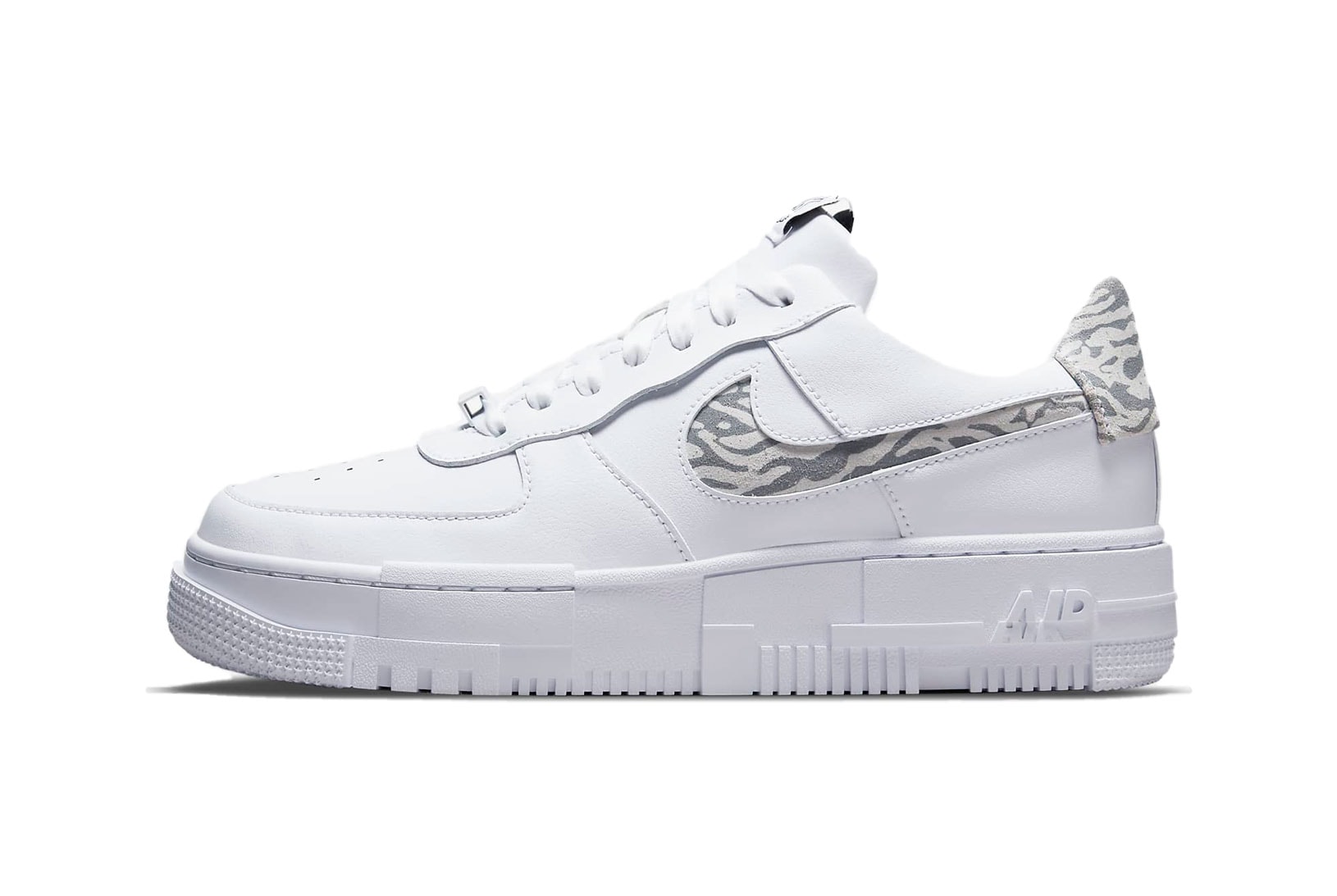 Side view of Nike Air Force 1 SE Pixel