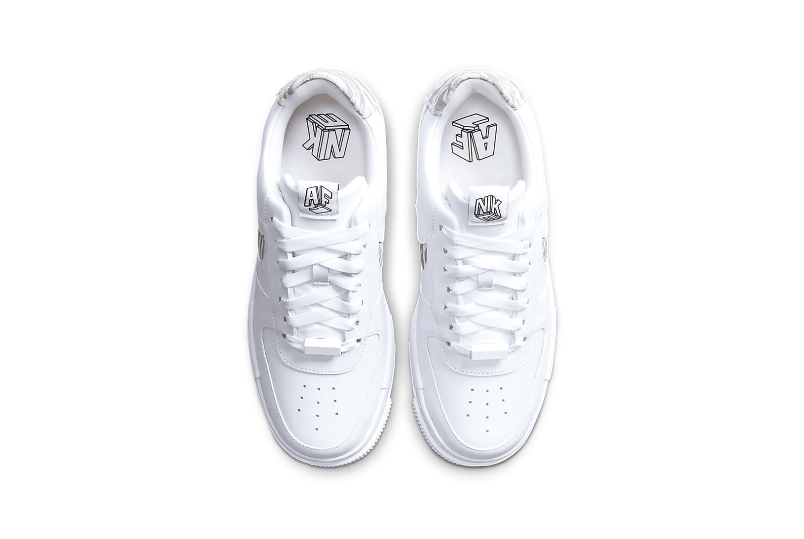 Top view of Nike Air Force 1 SE Pixel
