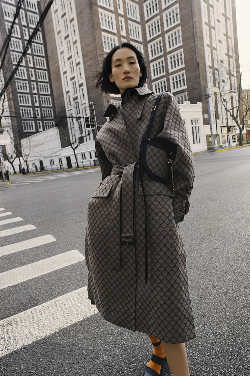 Shanghai Tang Yuni Ahn Lina Zhang in reversible jacket