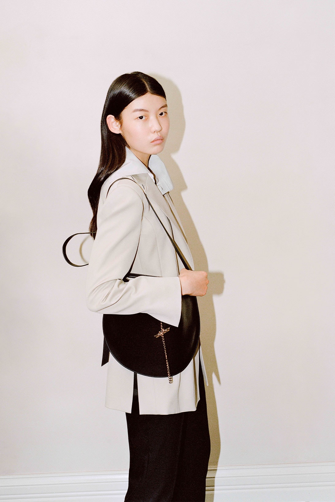 Shanghai Tang Yuni Ahn model fortune cookie bag