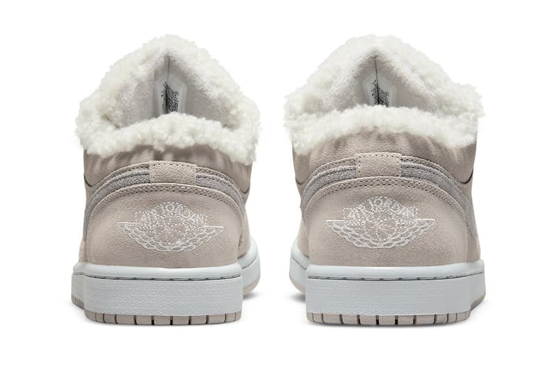 Nike’s Air Jordan 1 “Sherpa Fleece” back view