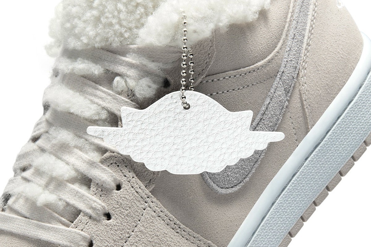 Nike’s Air Jordan 1 “Sherpa Fleece” close up