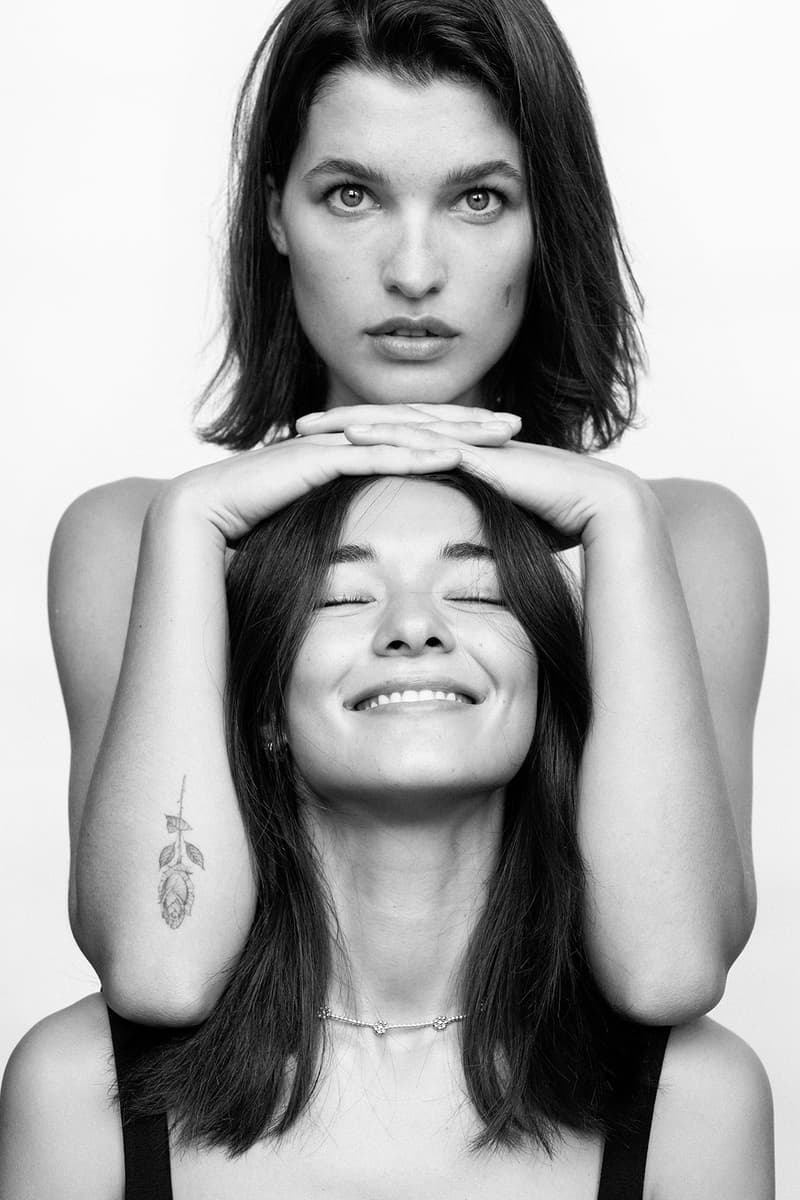 bagatia bloom necklace campaign maya stepper jessie andrews smiling tattoo