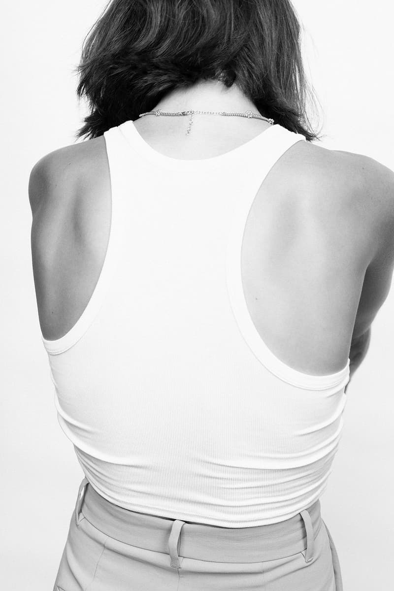 bagatia bloom necklace campaign maya stepper jessie andrews back tank top