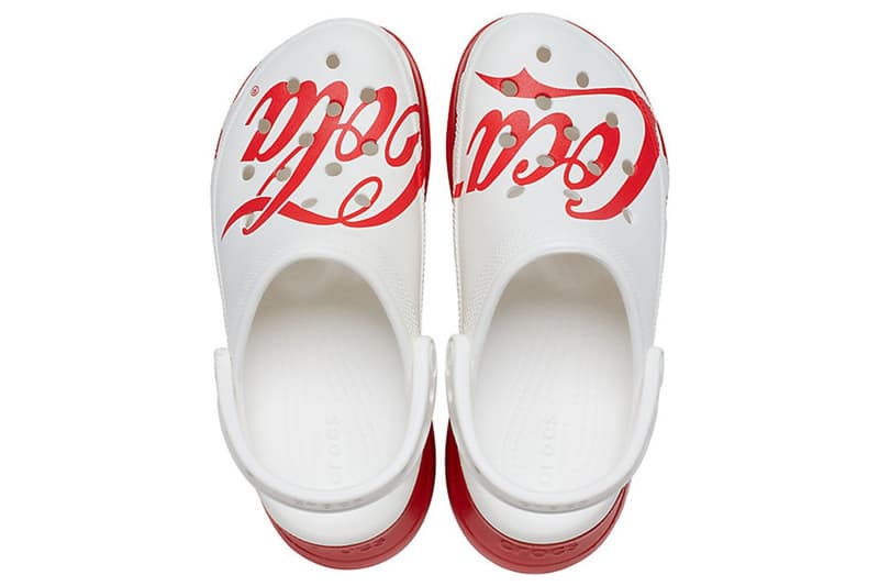 coca cola crocs clogs collaboration logo upper