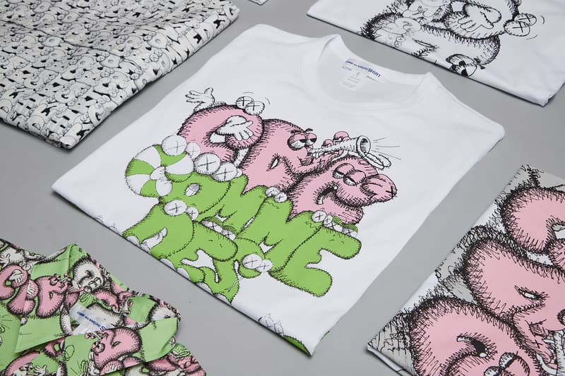 KAWS COMME des GARÇONS CDG weather-wicking shirt Collaboration Tees