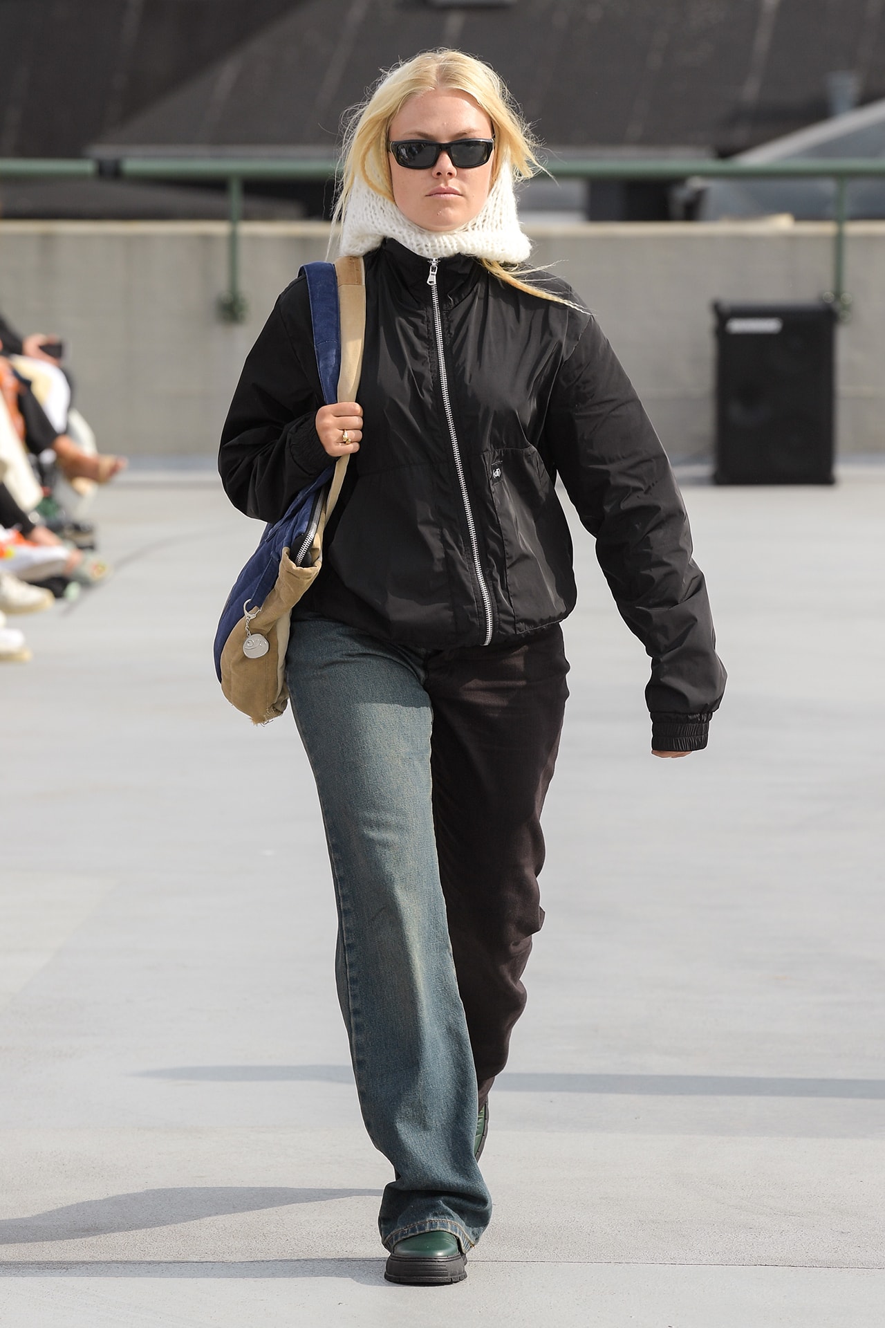 (di)vision Spring Summer 2022 runway show collection division Copenhagen Danish Brand Fashion Design Simon Nanna Wick upcycling bomber jacket bag