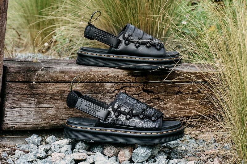 Dr Martens Suicoke Mura Sandals Collaboration Smooth Croc Leather