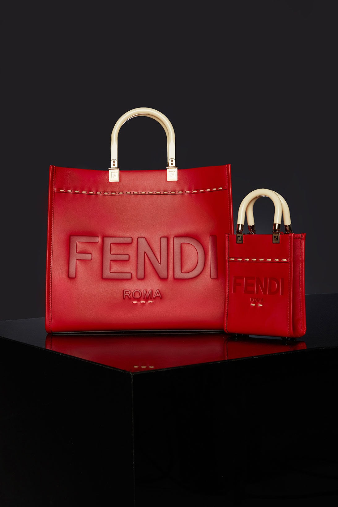 Fendi Chinese Valentine's Day Collection Sunshine Shopper Handbag