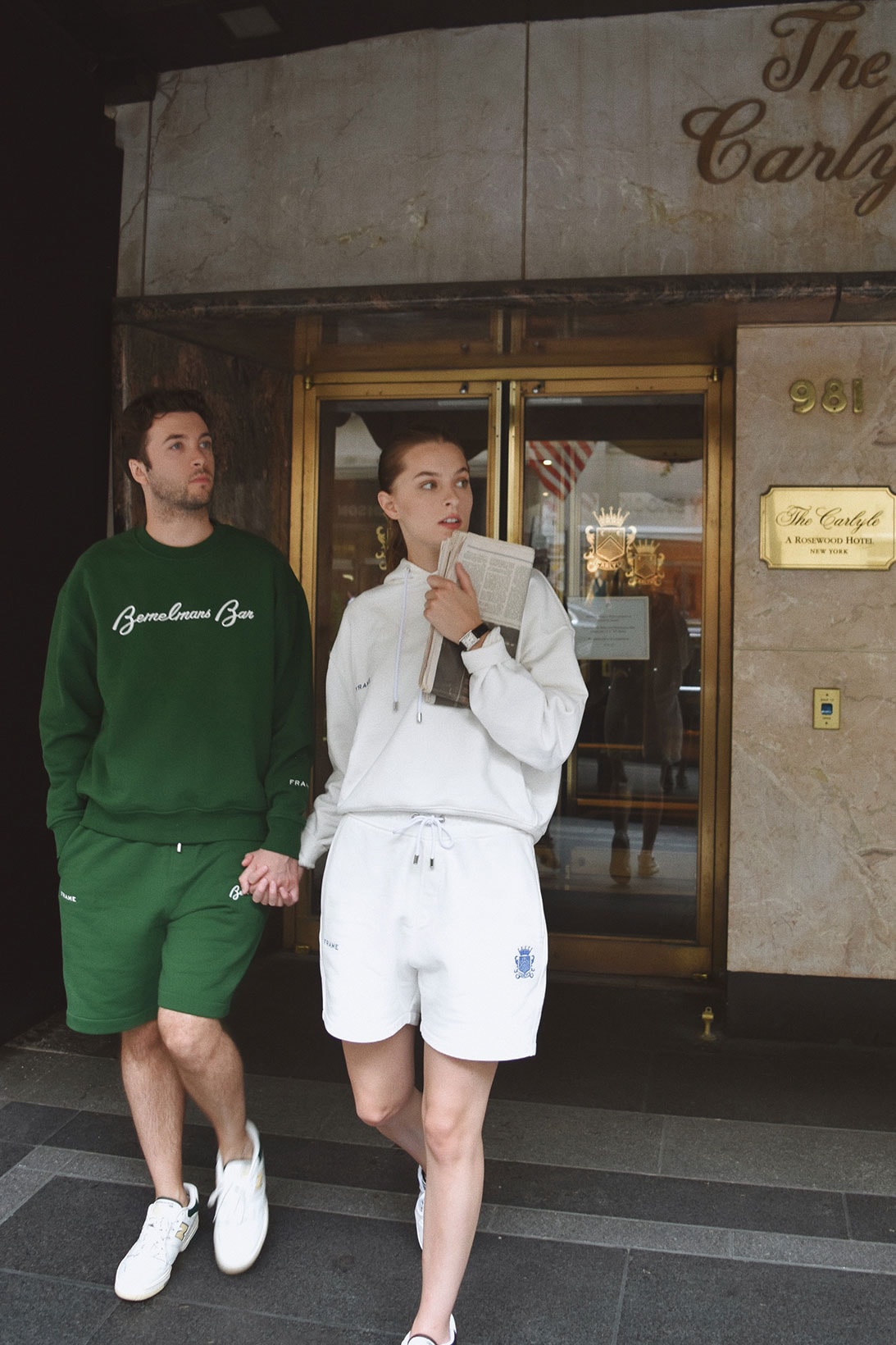 FRAME The Carlyle Rosewood Hotel Capsule NYC Hoodie SHorts Sweats