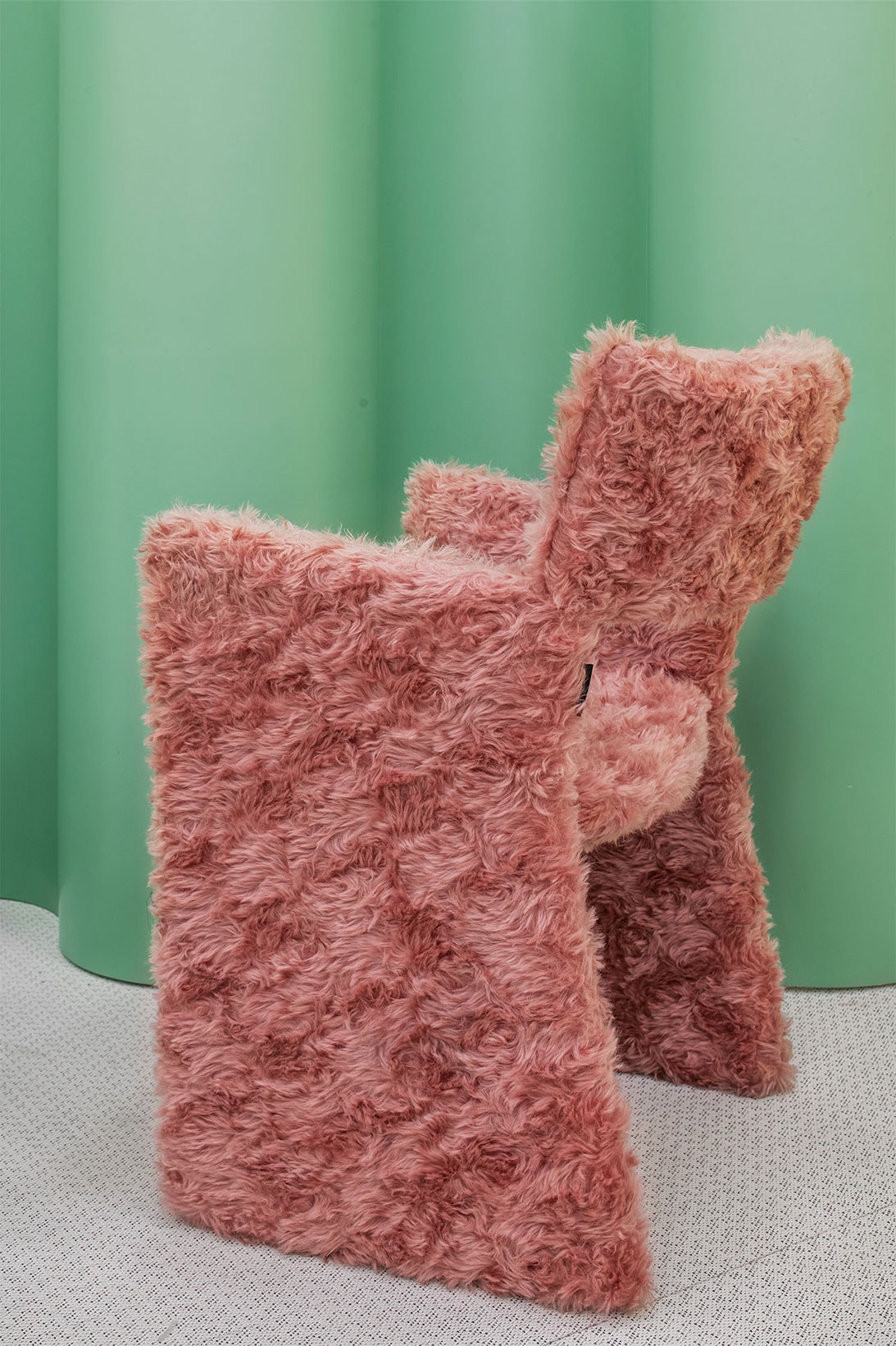 Massproductions Armchair Crown Easy Furry Raf Simons Kvadrat Furniture Design Pink