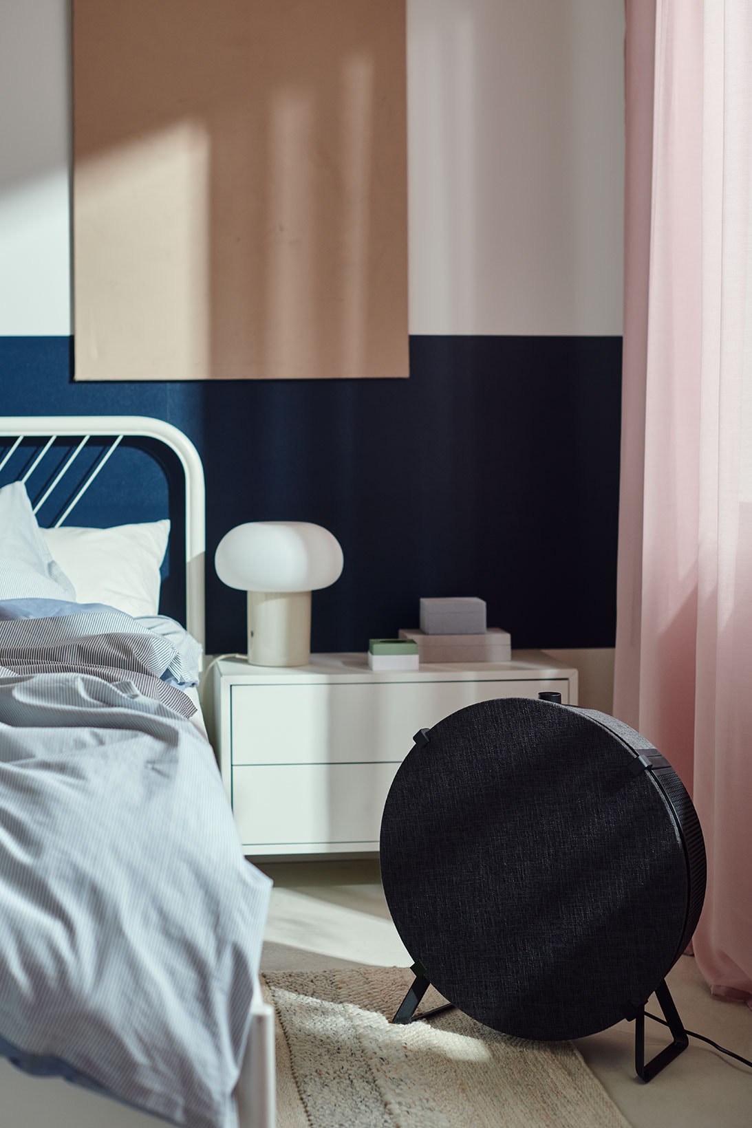 IKEA STARKVIND Smart Air Purifier Bedroom Curtains Table