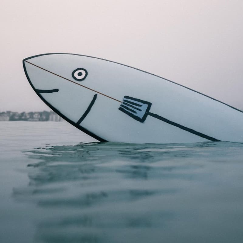 Jean Jullien Fernand Surfboards Hand-Painted Collaboration Fish