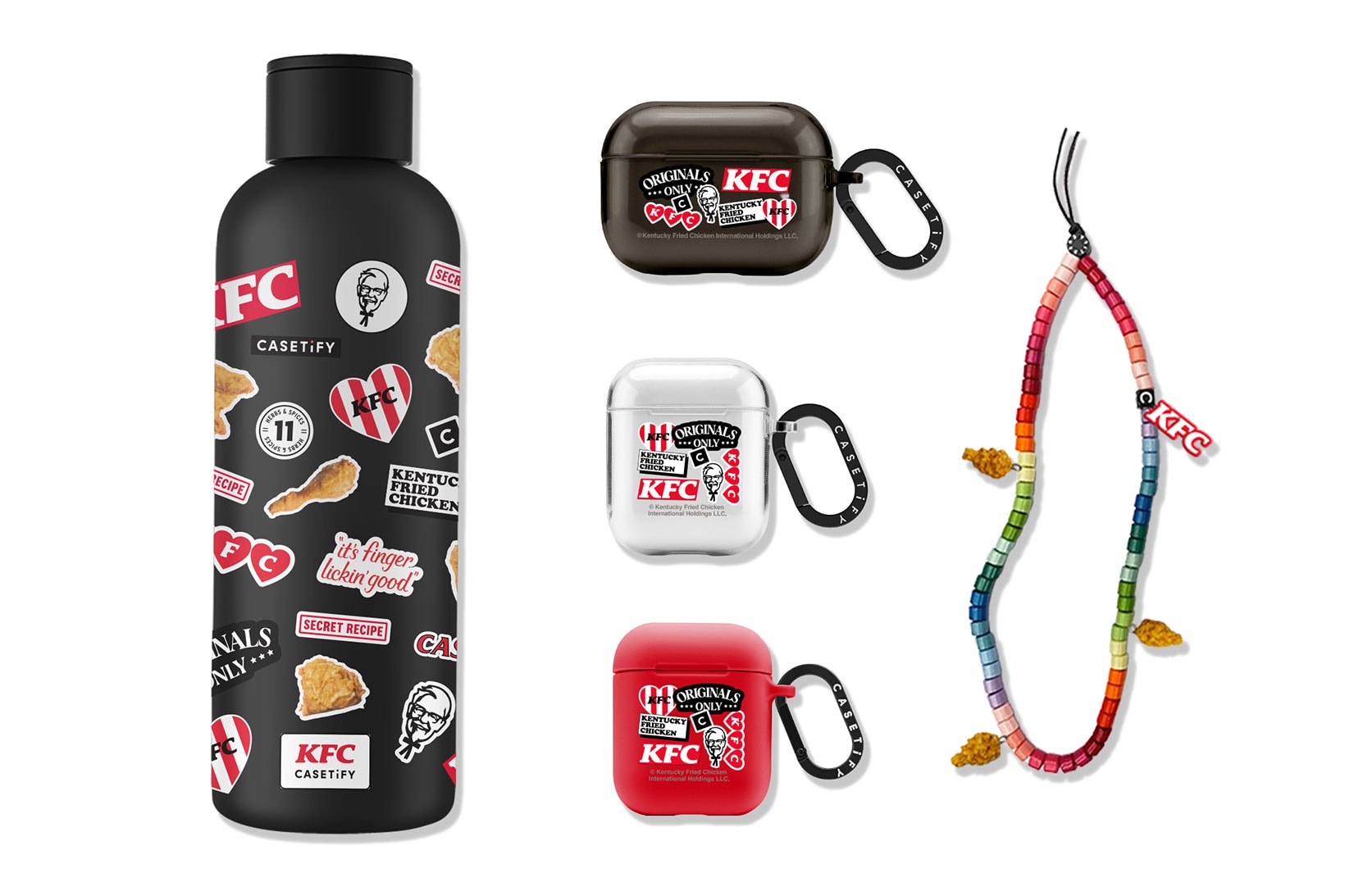 KFC Casetify Tech Accessories Collaboration Water Bottle AirPods