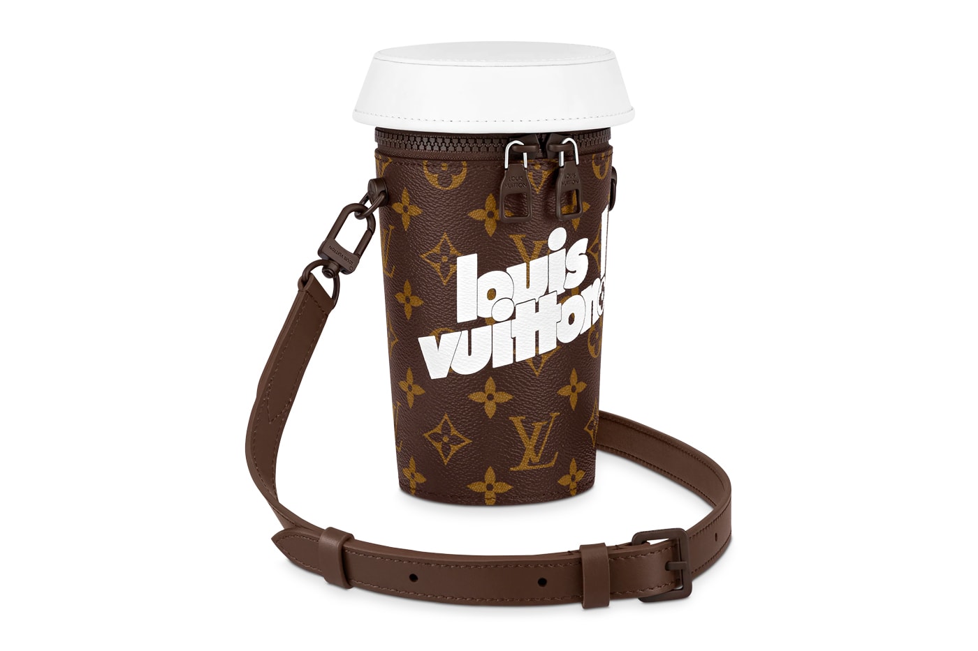 Louis Vuitton Coffe Cup Monogram Handbag Purse Strap