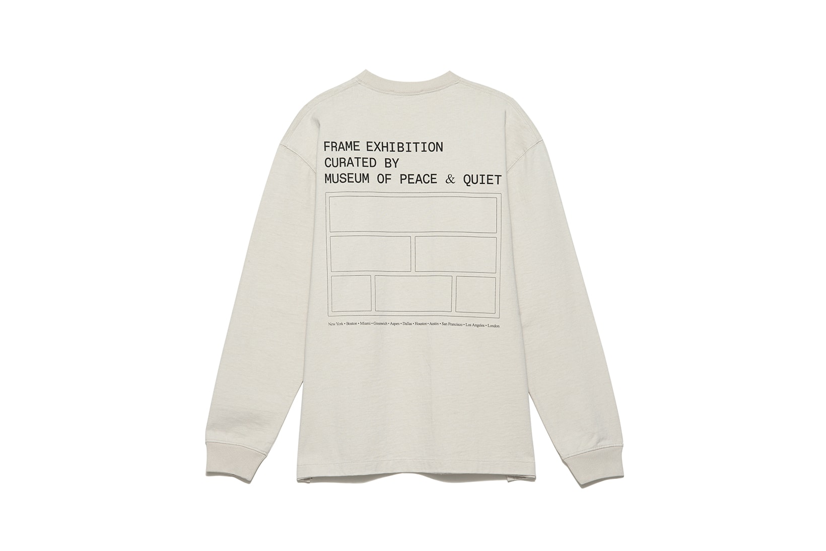 Museum of Peace and Quiet MOPQ Frame Fall Winter 2021 FW21 Collaboration Collection Sweater
