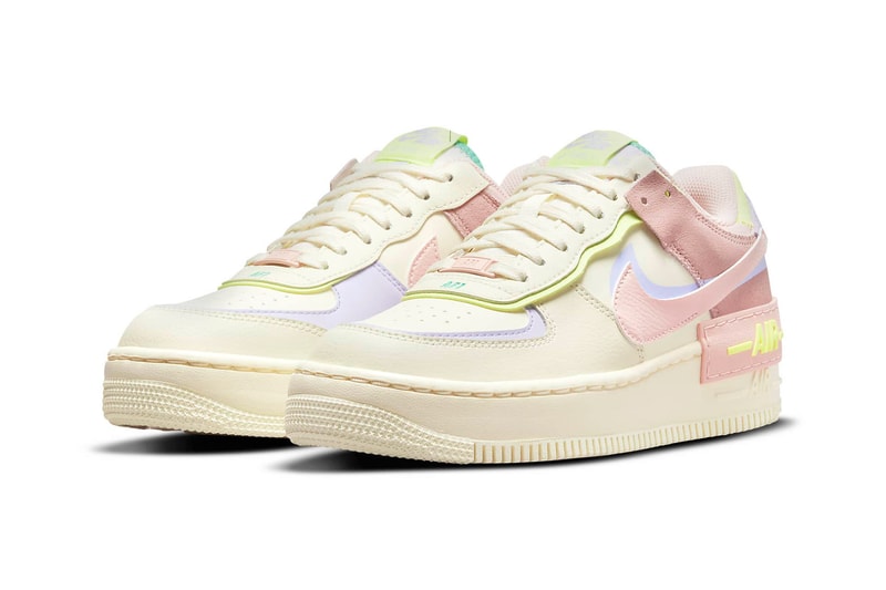 Nike Air Force 1 AF1 Shadow Cashmere Pure Violet Pink Oxford Pale Coral Purple Cream Yellow Green Sneakers Footwear Shoes Kicks