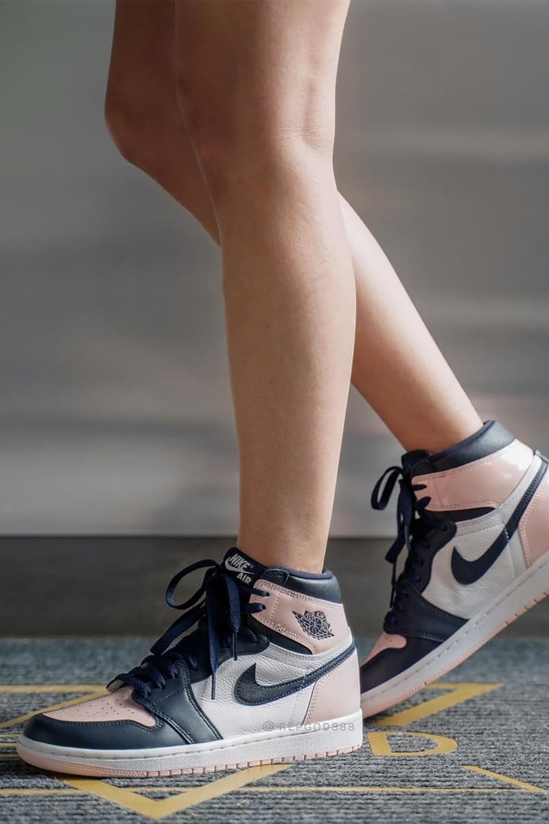gewoon Broek Zie insecten Nike Air Jordan 1 High "Atmosphere" On-Foot Look | Hypebae