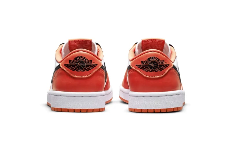 Nike Air Jordan 1 AJ1 Low Starfish Women's Sneakers Heel Details
