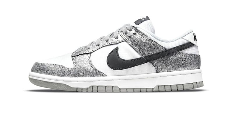 sb dunk low clean silver