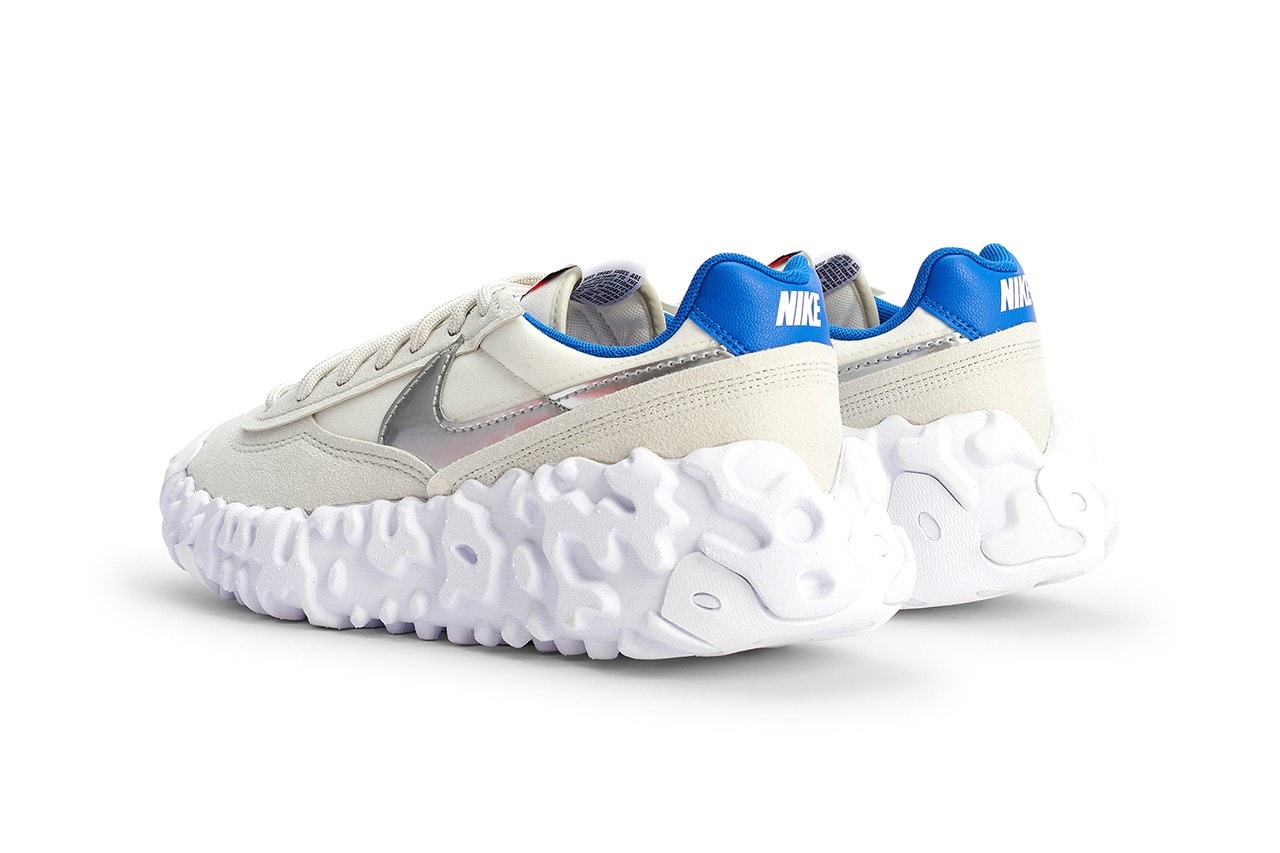Nike OverBreak SP Light Bone Metallic Silver Blue Sneakers Release Price Where to buy