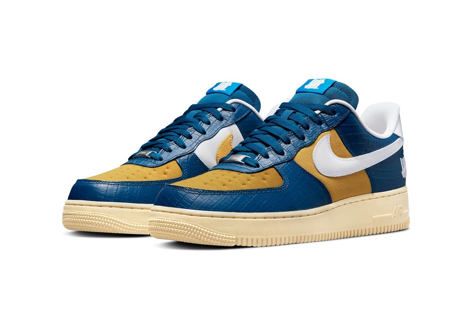 UNDEFEATED Nike Dunk Low vs Air Force AF1 Pack Black Blue Yellow White