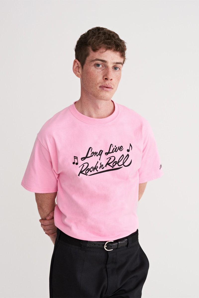 NOAH Fall/Winter 2021 FW21 Lookbook T-shirt Pink