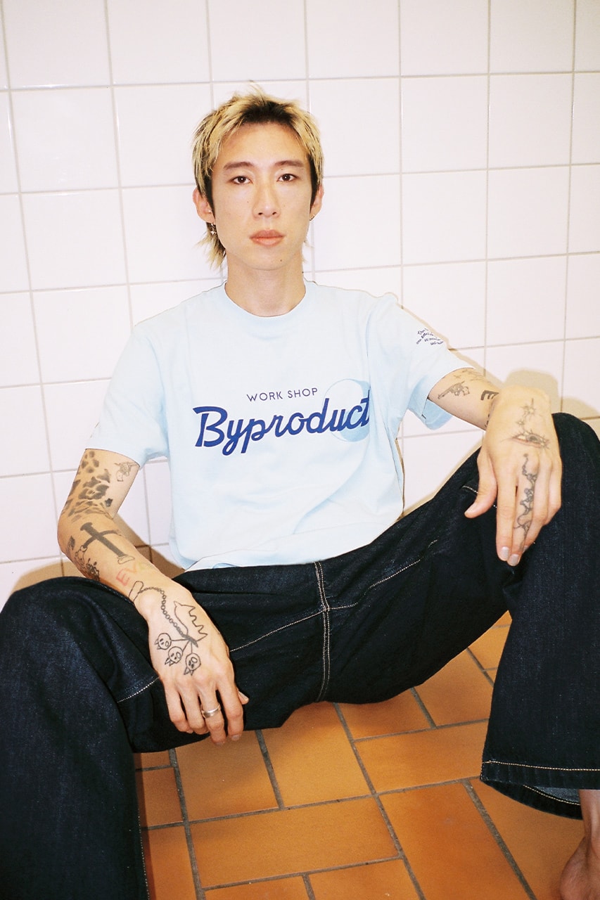 Our Legacy WORK SHOP Byredo BYPRODUCT Collaboration Logo Tee Jeans Tattoo