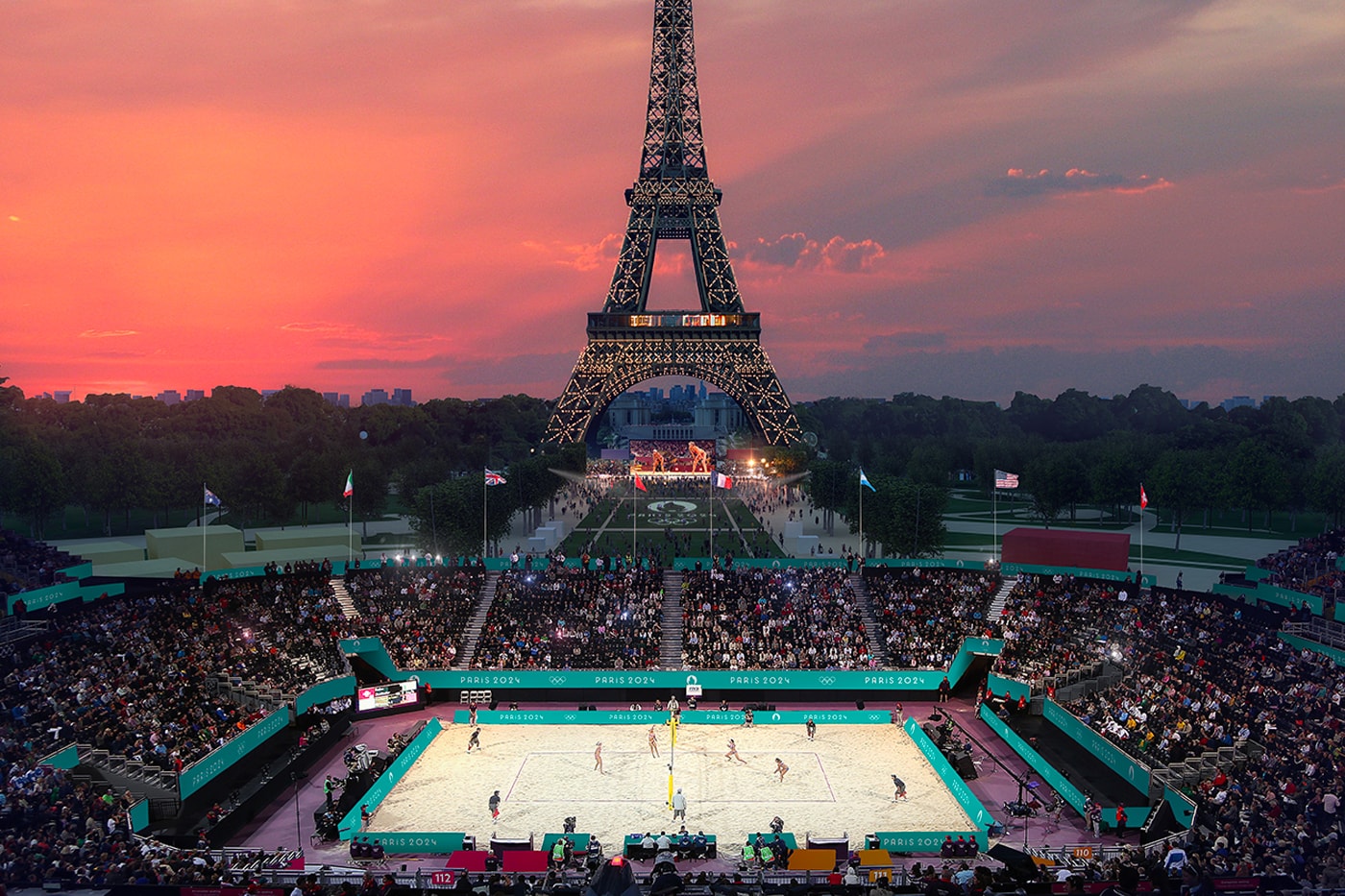 Paris 2024 Olympics Stadium Eiffel Tower