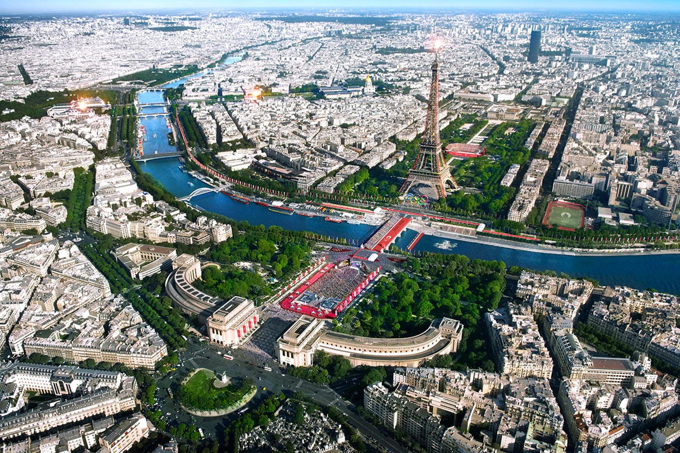 Paris 2024 Olympics Stadium City Seine River