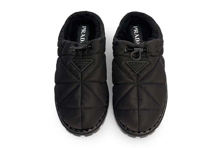 Prada's Padded Nylon Slippers Are All We're Wearing This Fall
