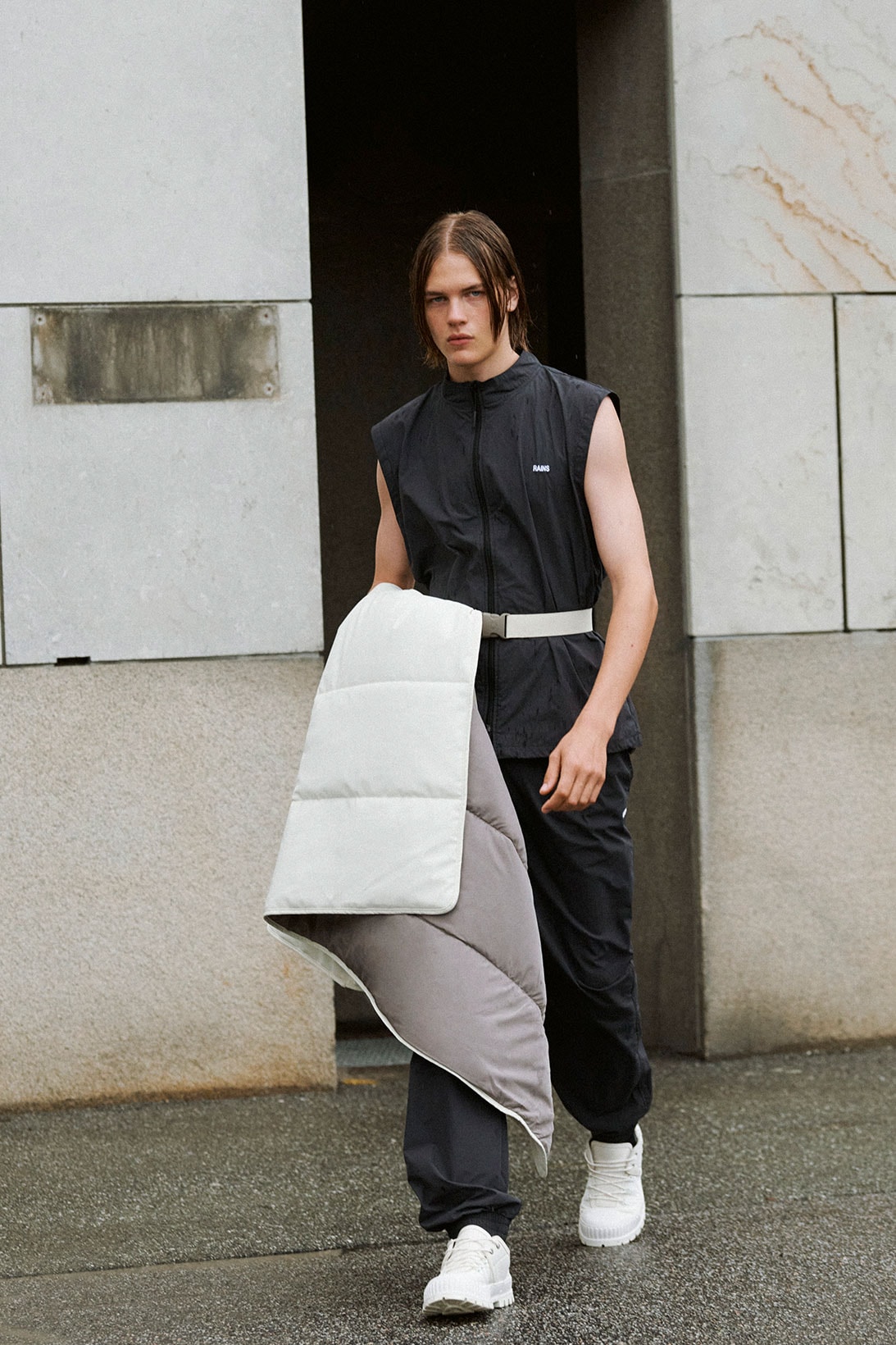 RAINS Spring Summer 2022 SS22 Collection Runway Vest Trousers