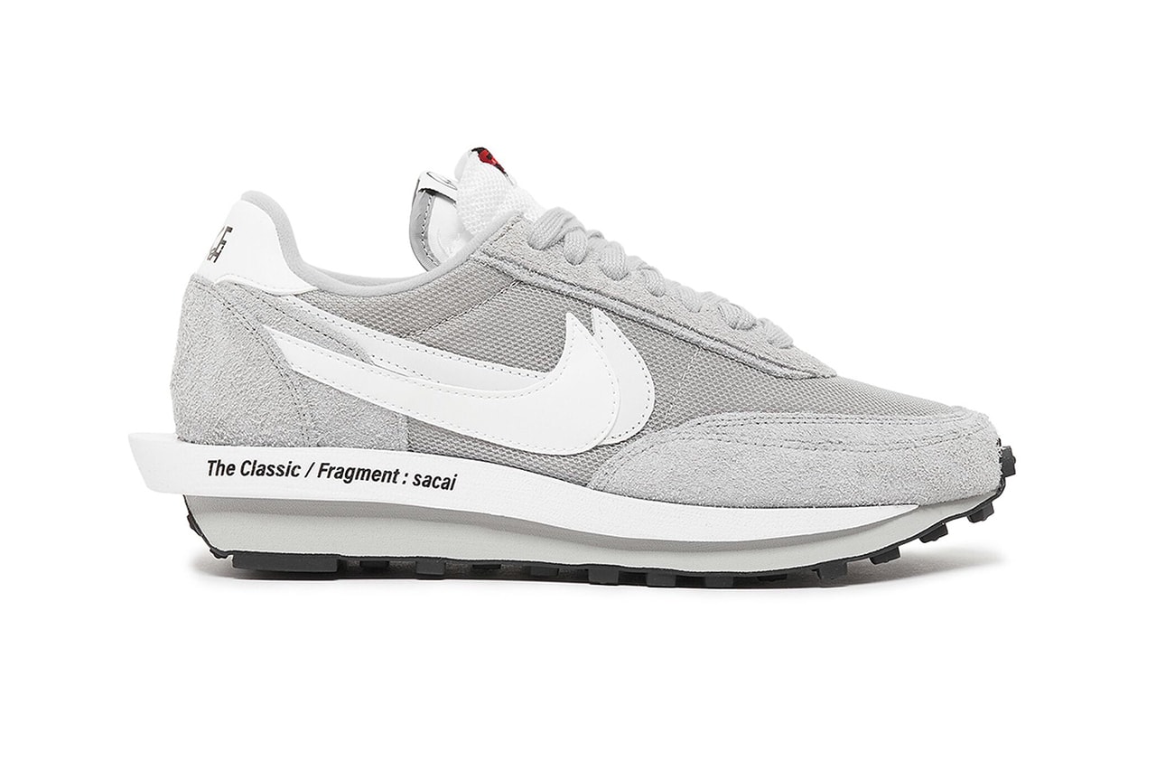 sacai fragment design nike ldwaffle gray official look details