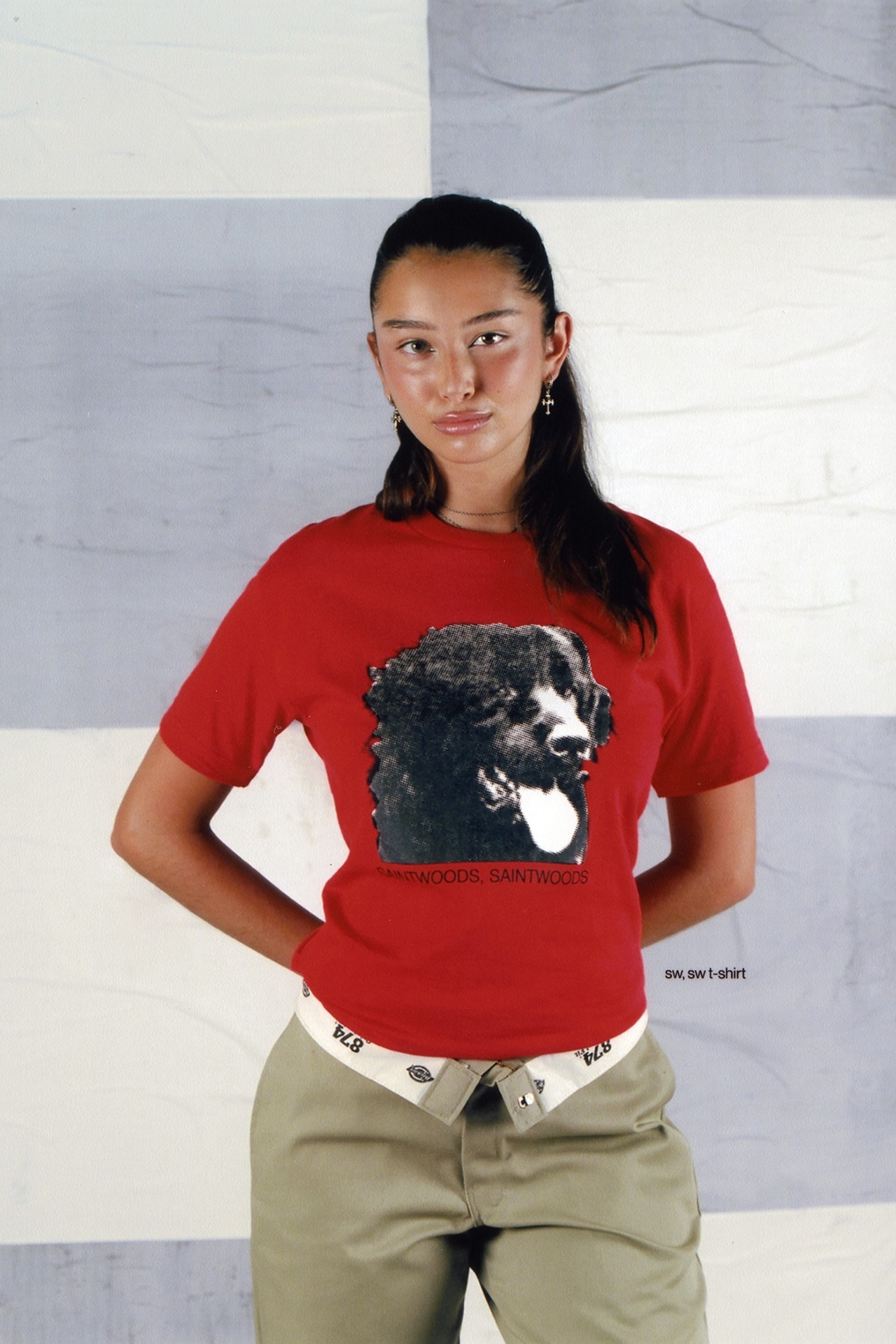 Saintwoods SW.013 SW013 Collection Lookbook Pop-Up Shop Montreal Canada Streetwear Brand T-shirt Dog Red