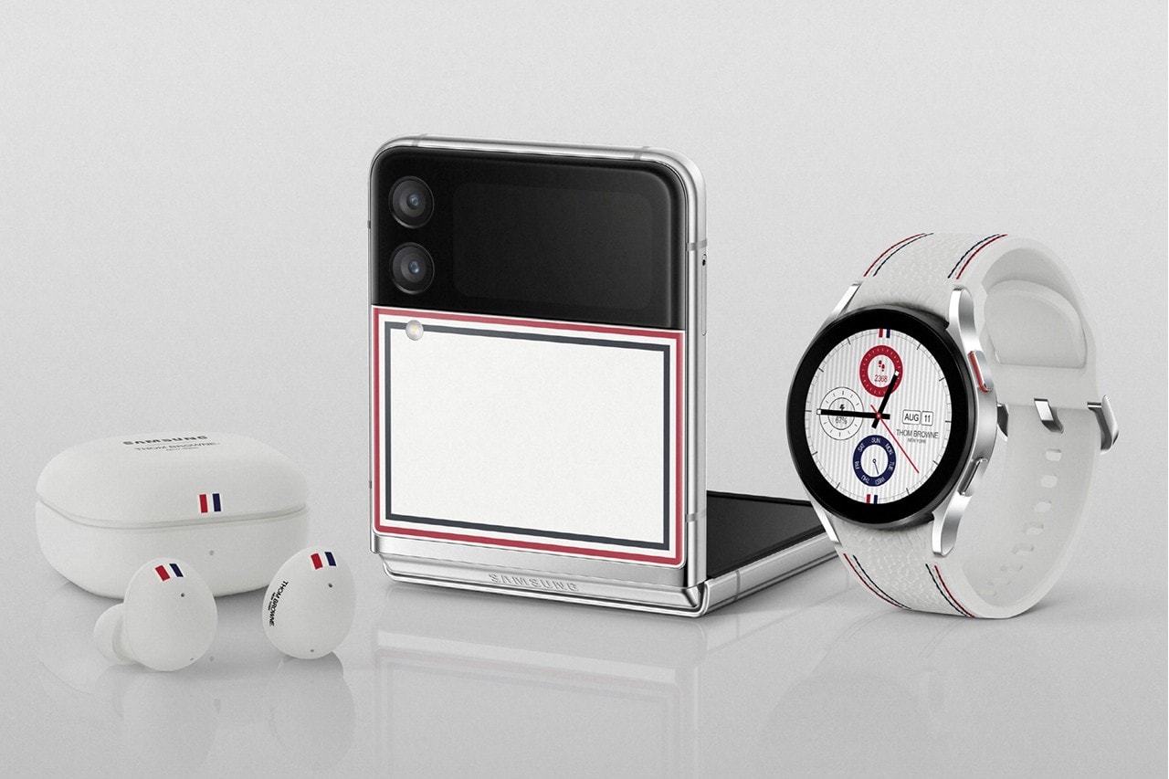 Samsung Galaxy Watch 4 Thom Browne Special Collaboration Foldable Smartphone