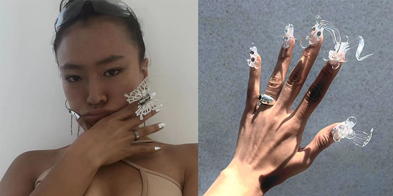 Rosalía's over the top nail art from 2019