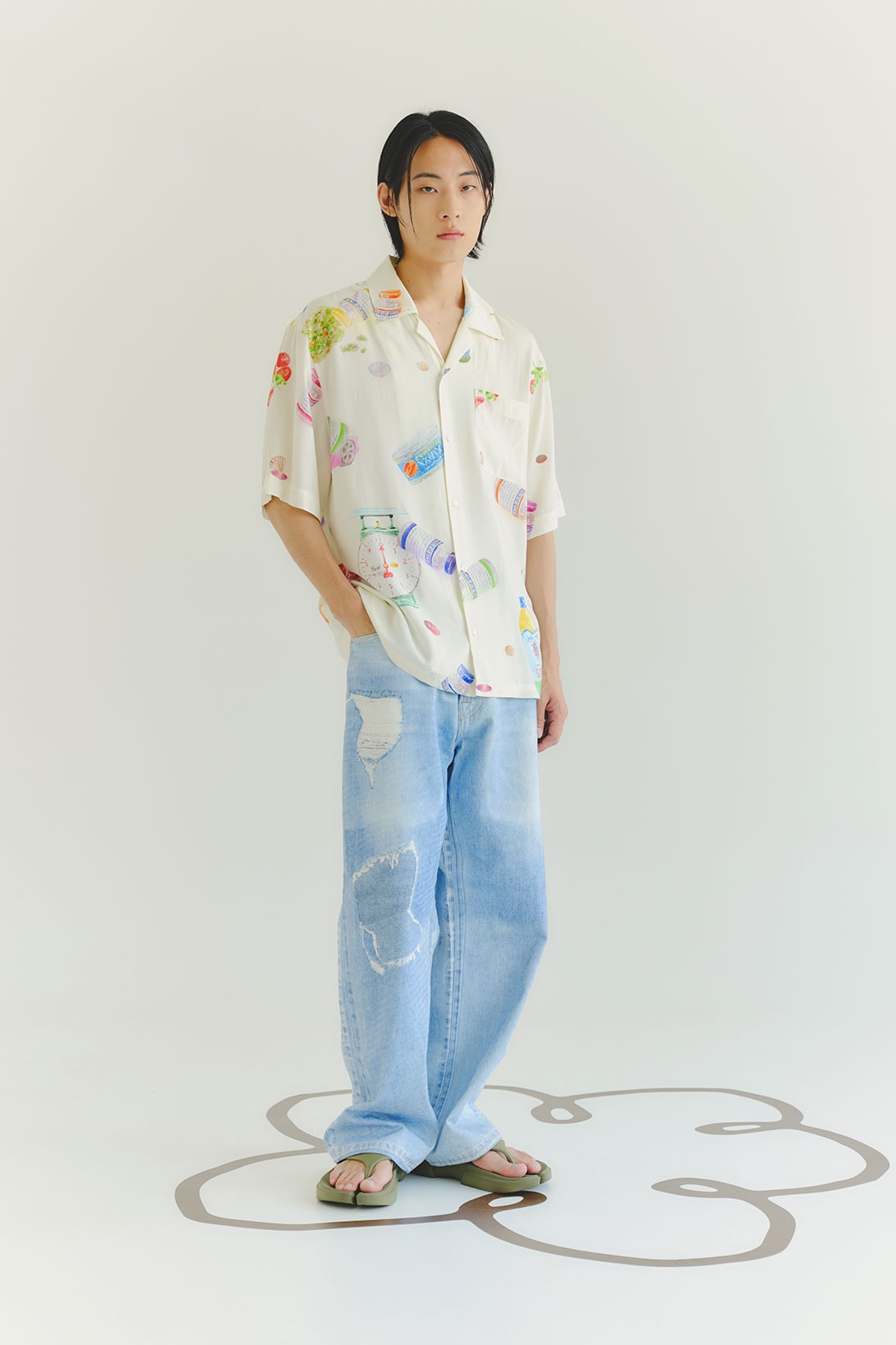 sundae school pre fall 2021 summer we drew collection shirt top jeans